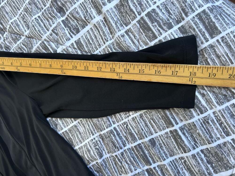 Calvin Klein Black Open Front Cropped Shrug Cardigan - Picture 6 of 7